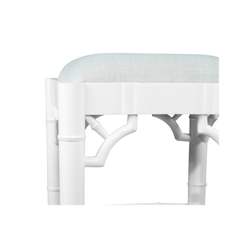 Paloma Chippendale Backless Counter Stool – White- Notbrand