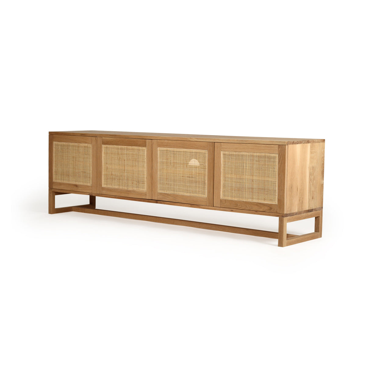 Coogee Entertainment Unit with Four Door – Natural - Notbrand