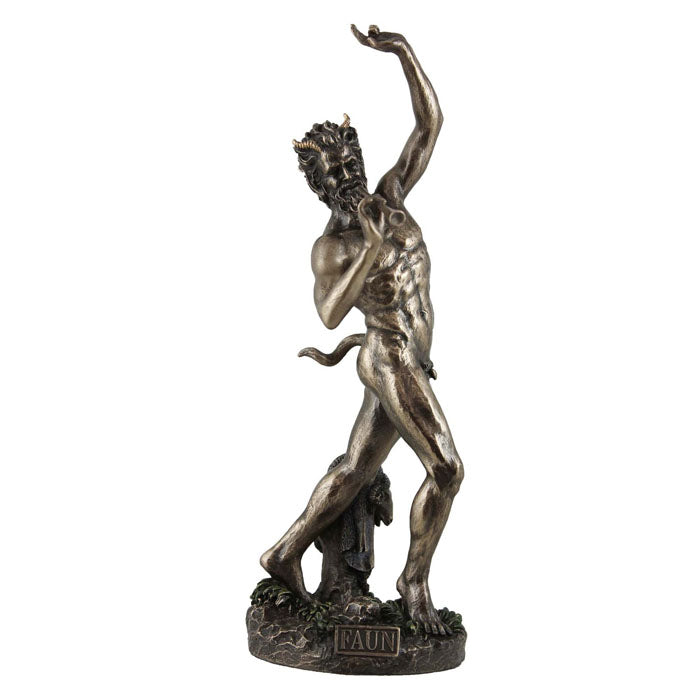 Dancing Faun Bronze Figurine - Notbrand