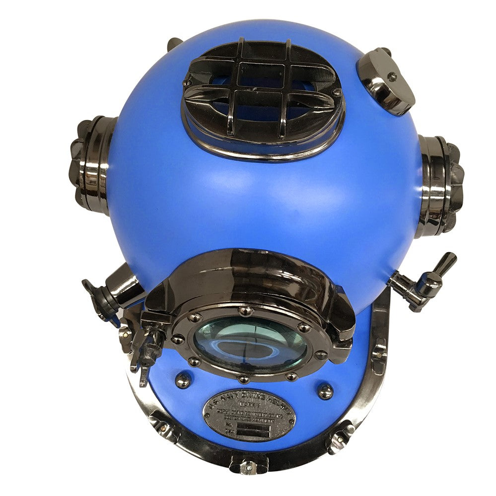 US Navy Mark V Diving Helmet - Blue - Notbrand