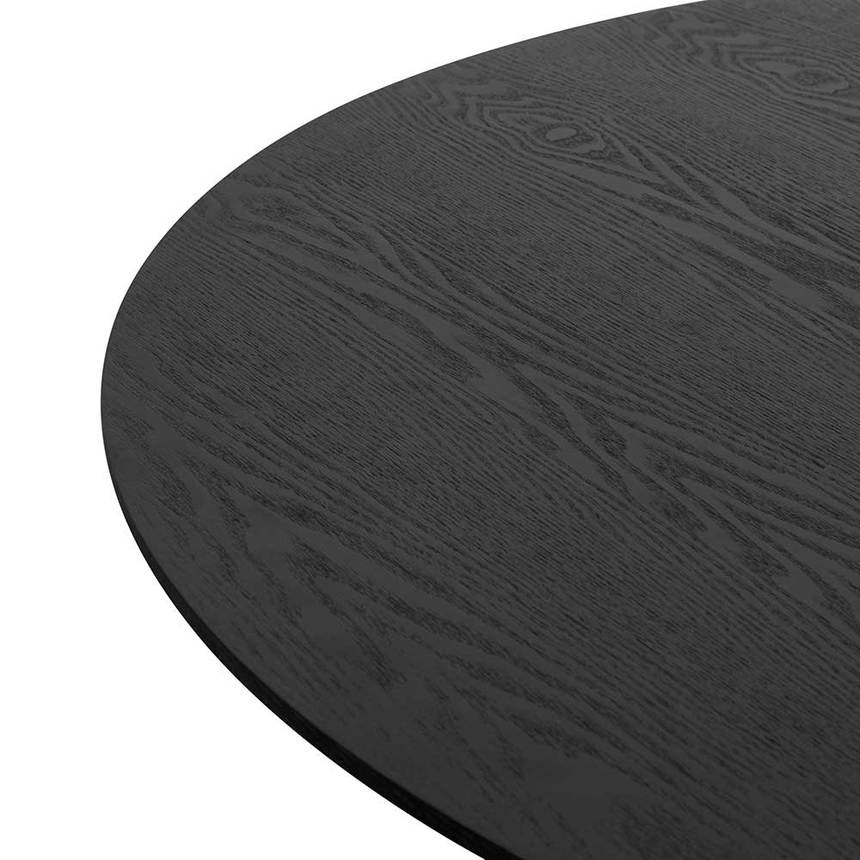 Wisteria 1.2m Round Wooden Dining Table - Black