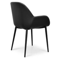 Set Of 2 Taratupa Black PU Leather Dining Chair - Notbrand