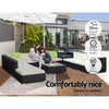 Gardeon 12PC Outdoor Furniture Sofa Set Wicker Garden Patio Lounge - Notbrand