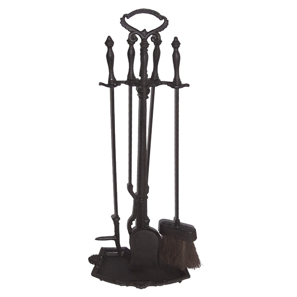 Cindy Iron Fireplace Tool Set - Black Bronze - Notbrand