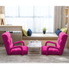 Floor Recliner Chair with Armrest - Pink - Notbrand