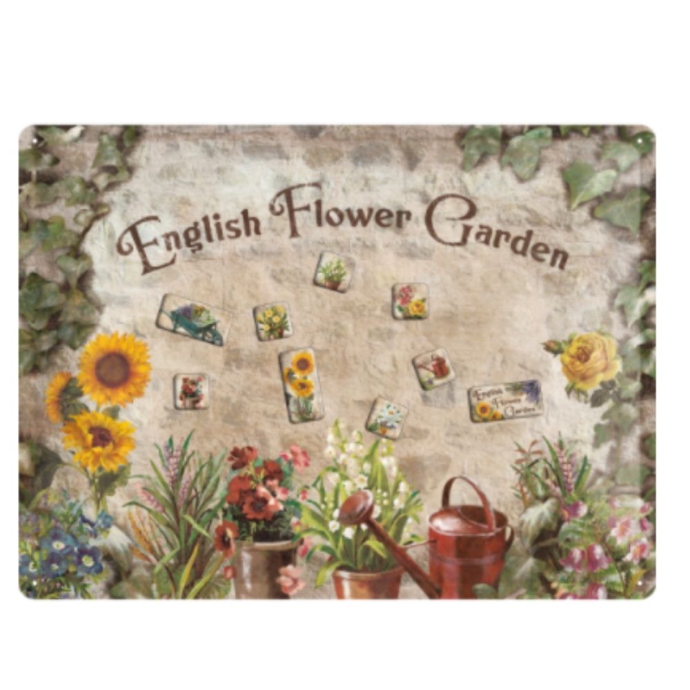Flowers English Magnet Board - NotBrand