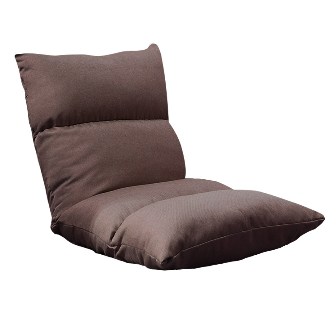 Foldable Floor Recliner Lazy Sofa - Coffee - Notbrand