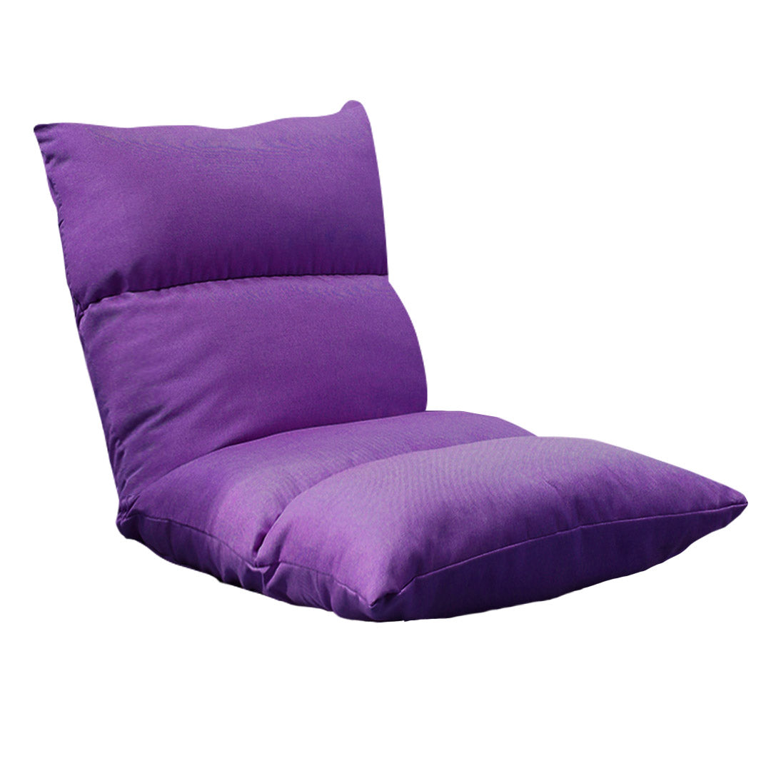 Foldable Floor Recliner Lazy Sofa - Purple - Notbrand