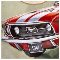 Ford Mustang Large Sign - Red 1967 GT - Notbrand