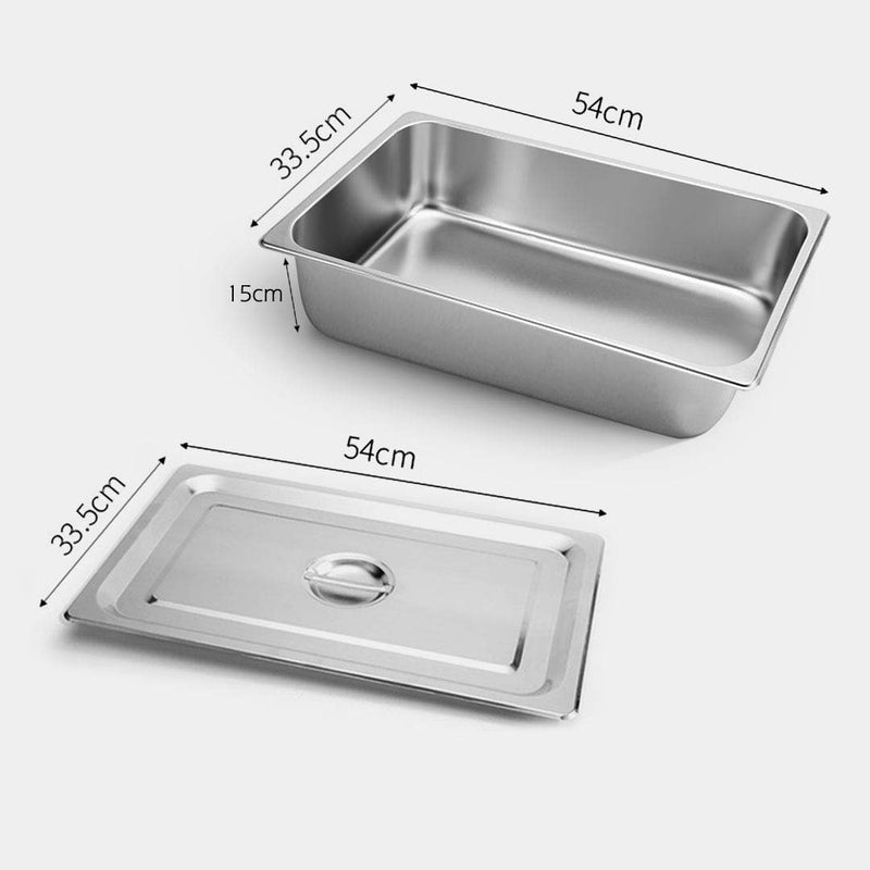 Gastronorm Full Size 1/1 GN Pan With Lid - Range - Notbrand