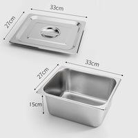 Gastronorm Full Size 1/2 GN Pan With Lid - Range - Notbrand