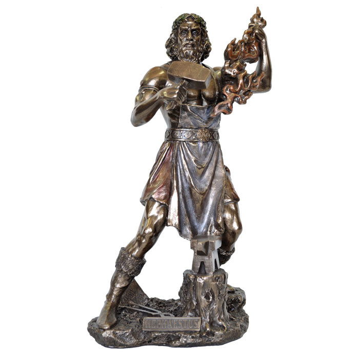 Hephaestus Greek God Of Fire & Blacksmith Bronze Figurine - Notbrand