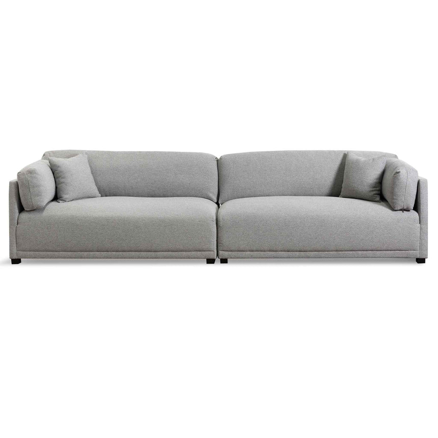 Kosi 4 Seater Polyester Sofa - Grey - Notbrand