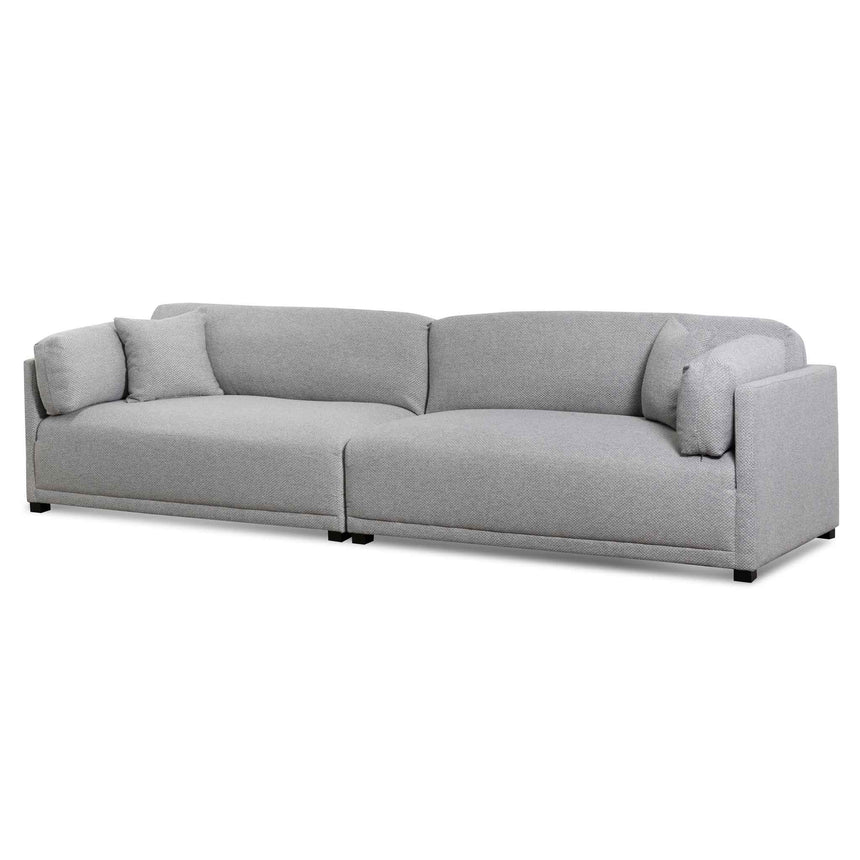 Kosi 4 Seater Polyester Sofa - Grey - Notbrand