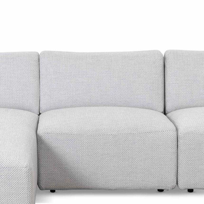 Alie 3 Seater Left Chaise Sofa - Passive Grey - Notbrand