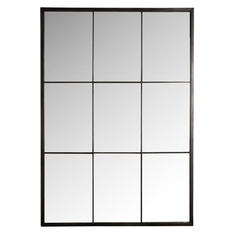 Loft Mirror In Black - Iron - Notbrand