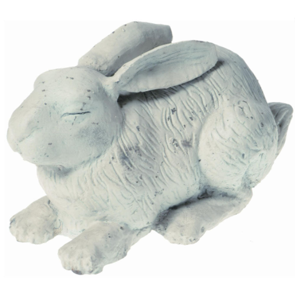 Cast Iron Napping Garden Rabbit Figurine - Large - Notbrand