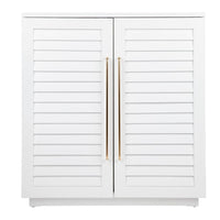 Loft Oak Bar Cabinet - White - Notbrand