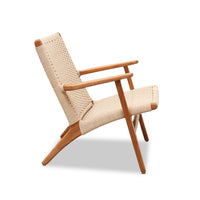 String & Teak Wood Weave Chair - Natural - Notbrand