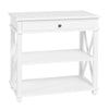 Manto Bedside Table Large in White - Notbrand