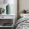 Manto Bedside Table Large in White - Notbrand
