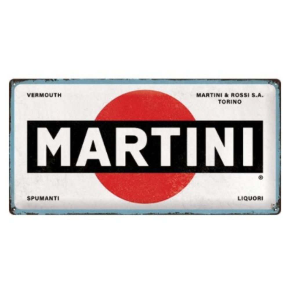 Martini Long Sign - White Logo - NotBrand