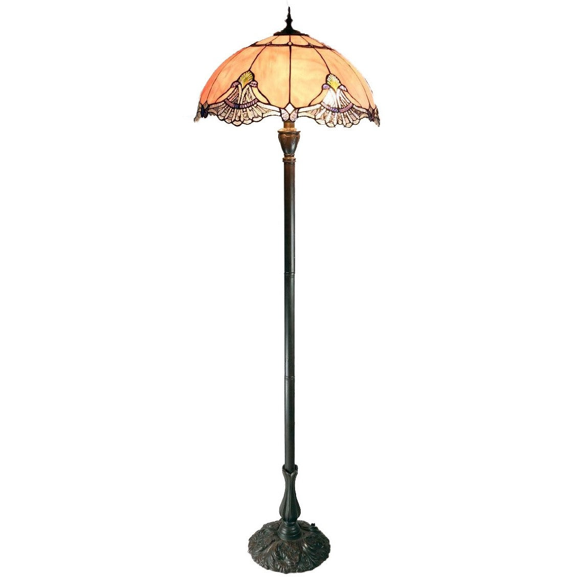 Memphis Tiffany Style Metal Floor Lamp - Notbrand