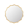 Minyama Metal Frame Scalloped Wall Mirror - Silver & Gold - Notbrand