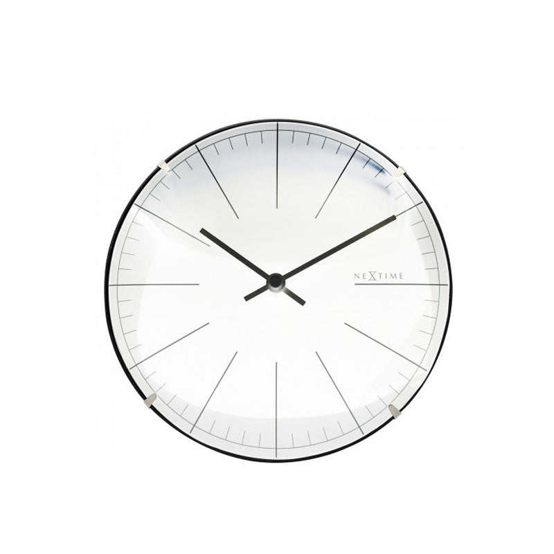 NeXtime Mini Dome Table & Wall Clock - White - Notbrand