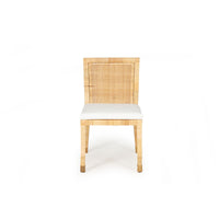 Justus Rattan Dining Chair - White - Notbrand