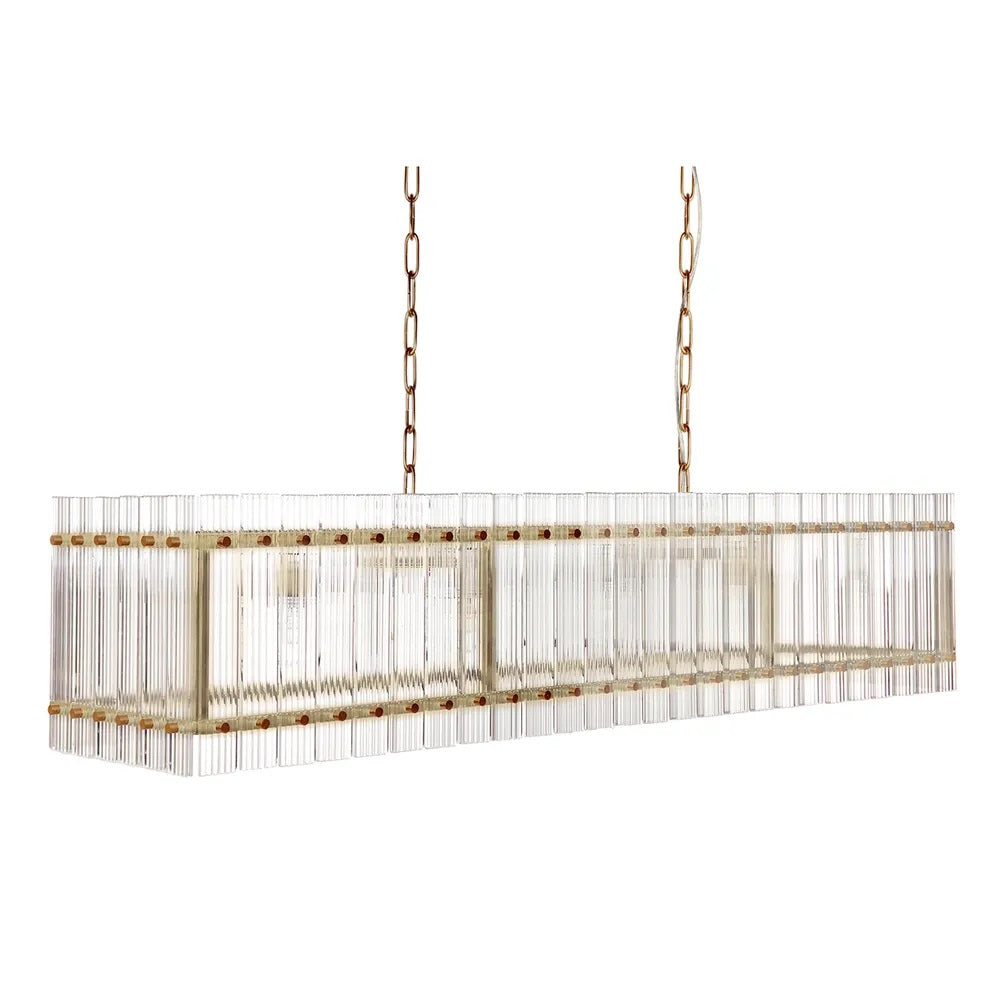 Paloma Glass Panels Pendant-Linear Brass-NotBrand(1)