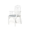 Paloma Chippendale Wooden Ring Armchair - White - Notbrand
