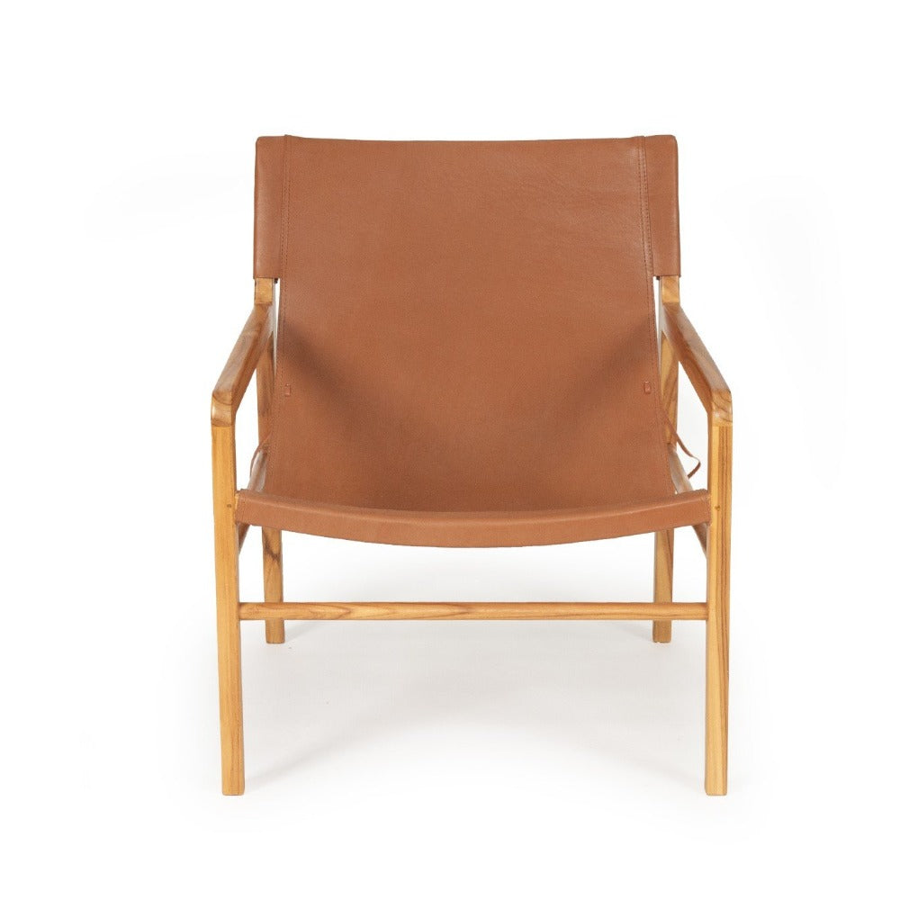 Jubilee Leather Sling Chair – Tan - Notbrand