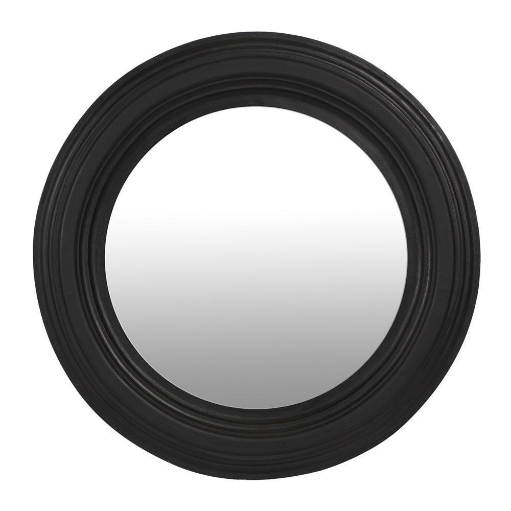 Portal Wooden Frame Mirror - Black - Notbrand