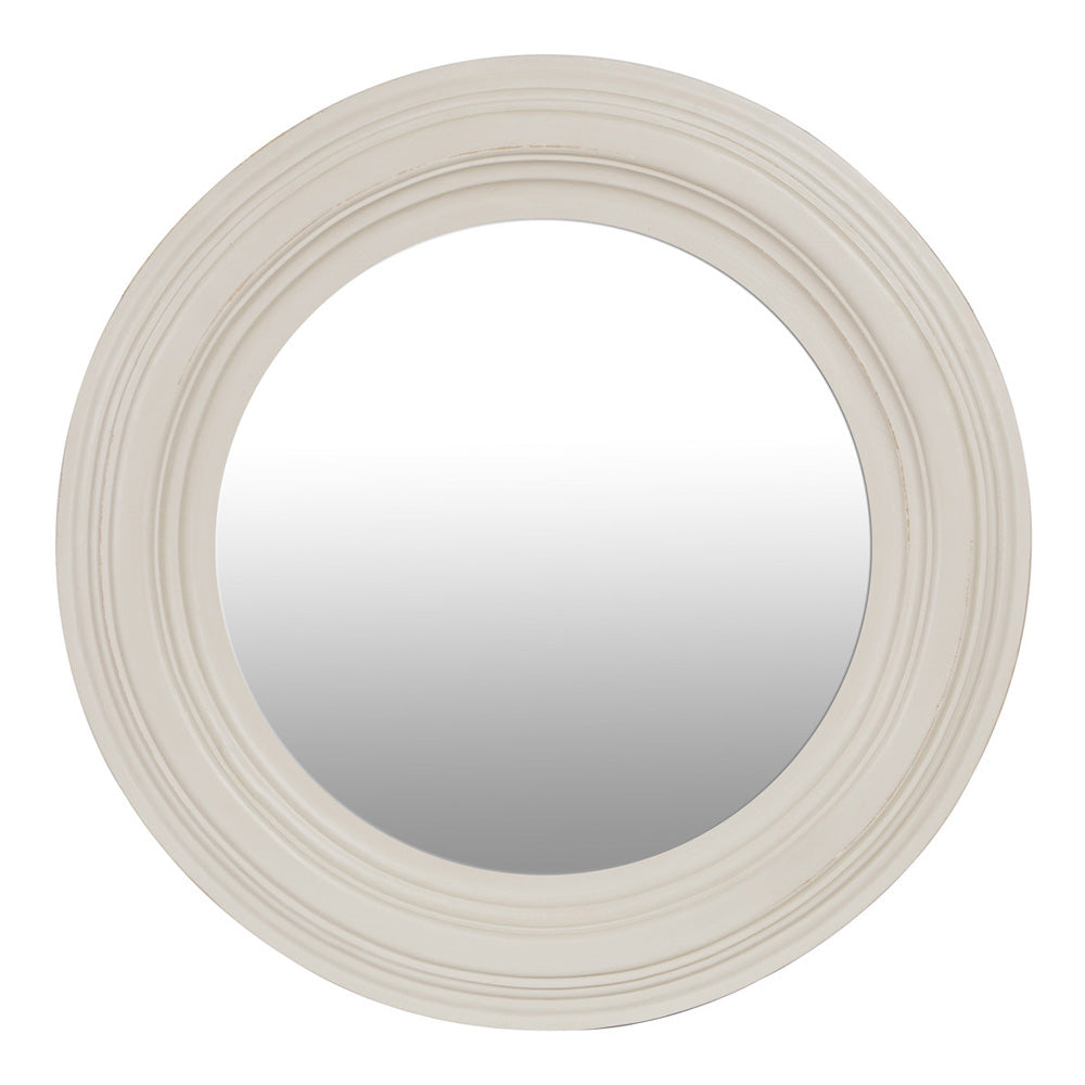 Portal Wooden Frame Mirror - White - Notbrand