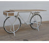 White Bicycle Mango Wood Bar Cart - Notbrand