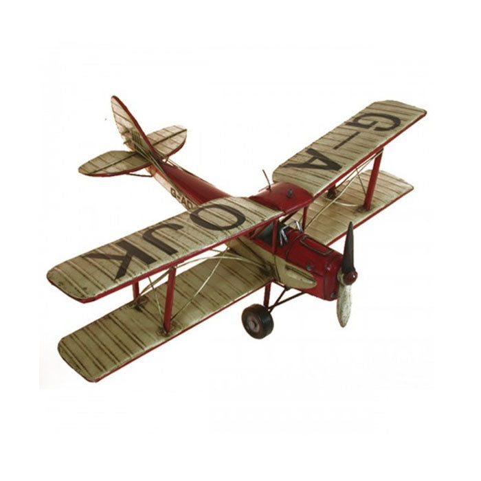 Red and White Tiger Moth Plane Ornament - Notbrand