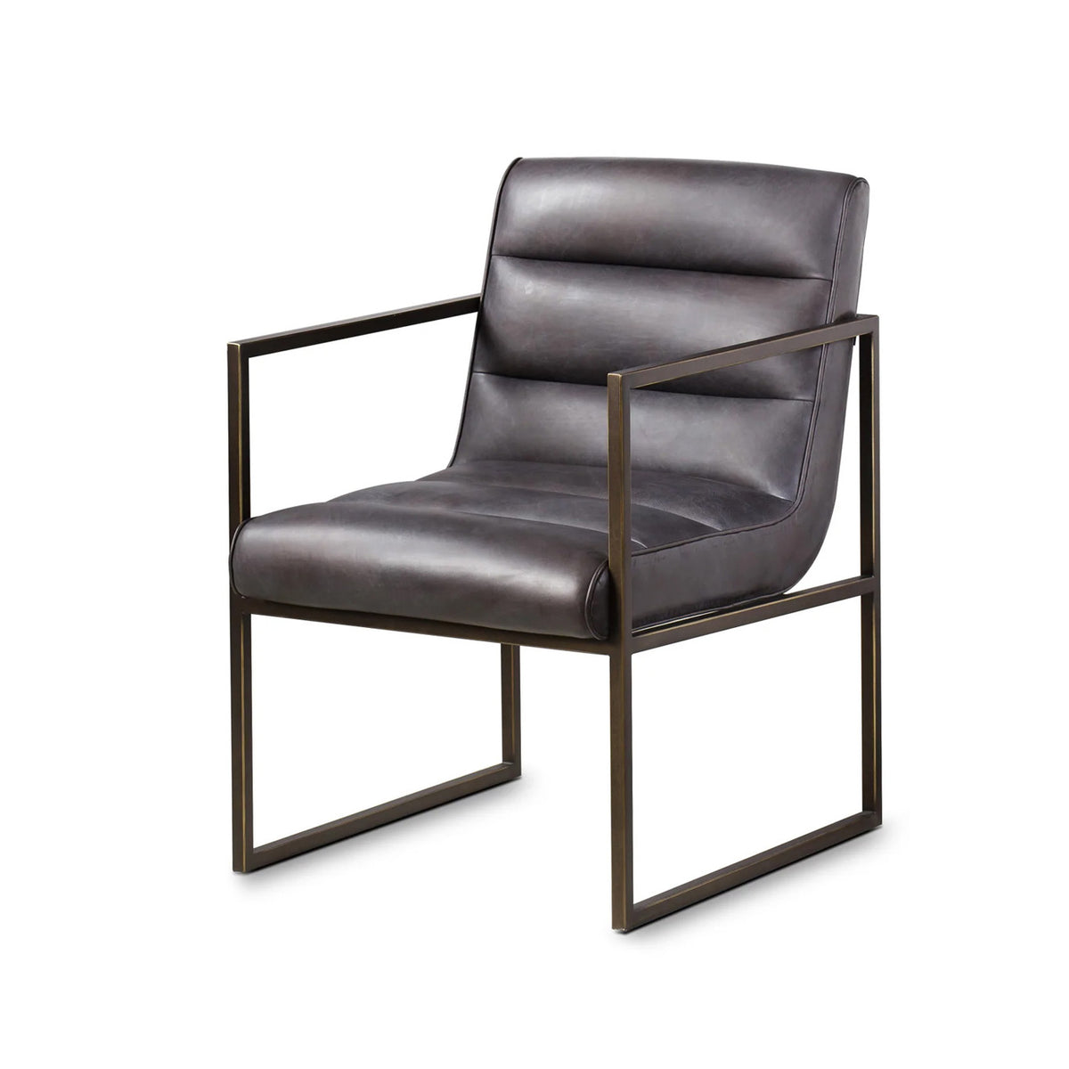 Romona Leather Seat Armchair - Notbrand