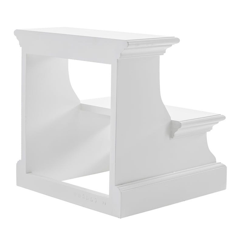 Halifax Timber Bed Steps Classic White - Notbrand