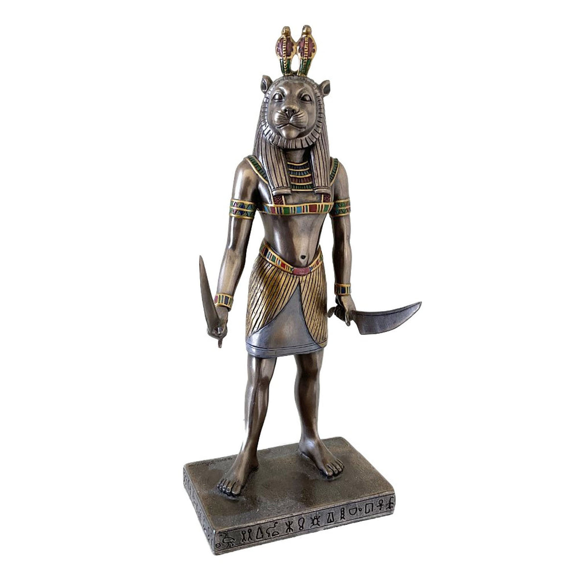 Sekhmet Standing Egyptian Goddess Bronze Figurine - Notbrand
