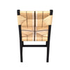 Samaira Solid Teak Woven Dining Chair – Black - Notbrand
