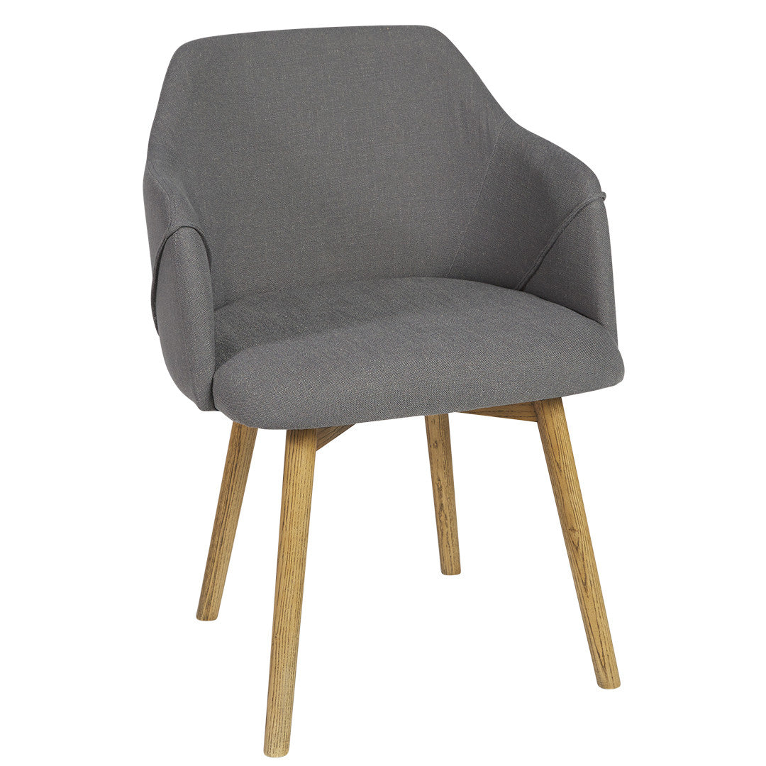 Sloane Timber Somerset Chair - Slate - Notbrand