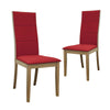 Set of 2 Society Oak Dining Chairs - Notbrand