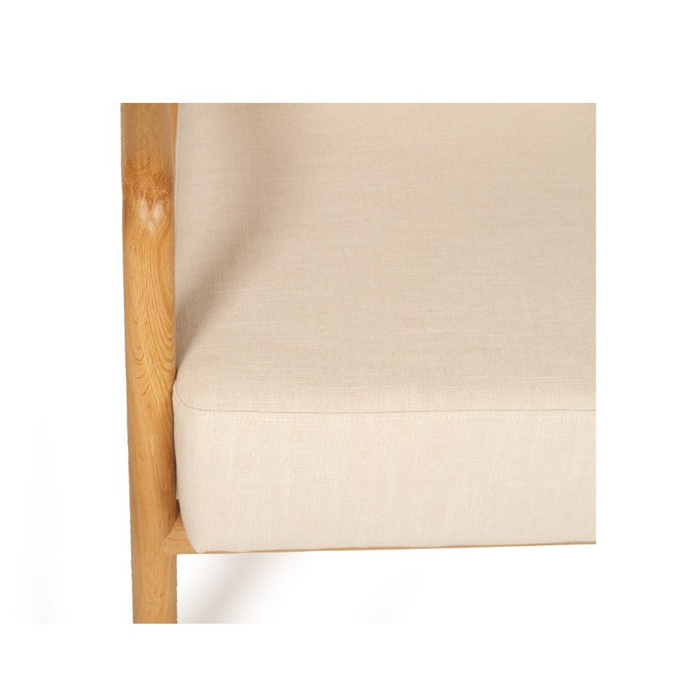 Sian Solid Oak Armchair - Natural - NotBrand