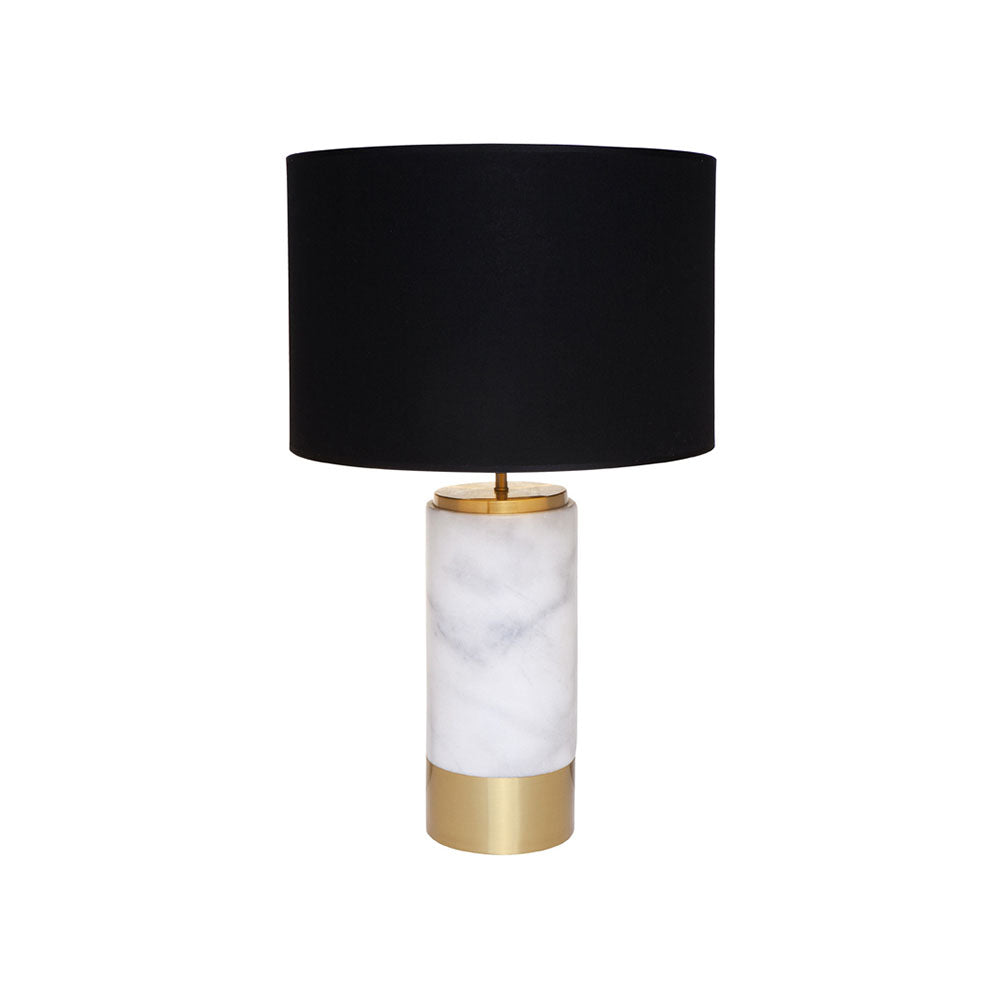 Paola Marble Table Lamp - White - Notbrand