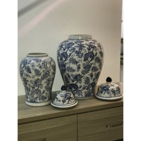 Chinoiserie Porcelain Ginger Jar in Blue & White- Medium - Notbrand