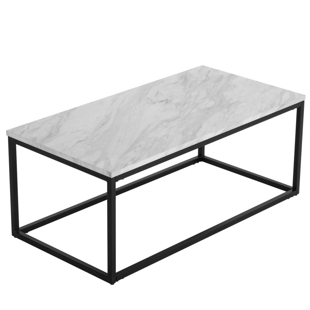 Cyrene Rectangular Coffee Table with Marble Top - Notbrand