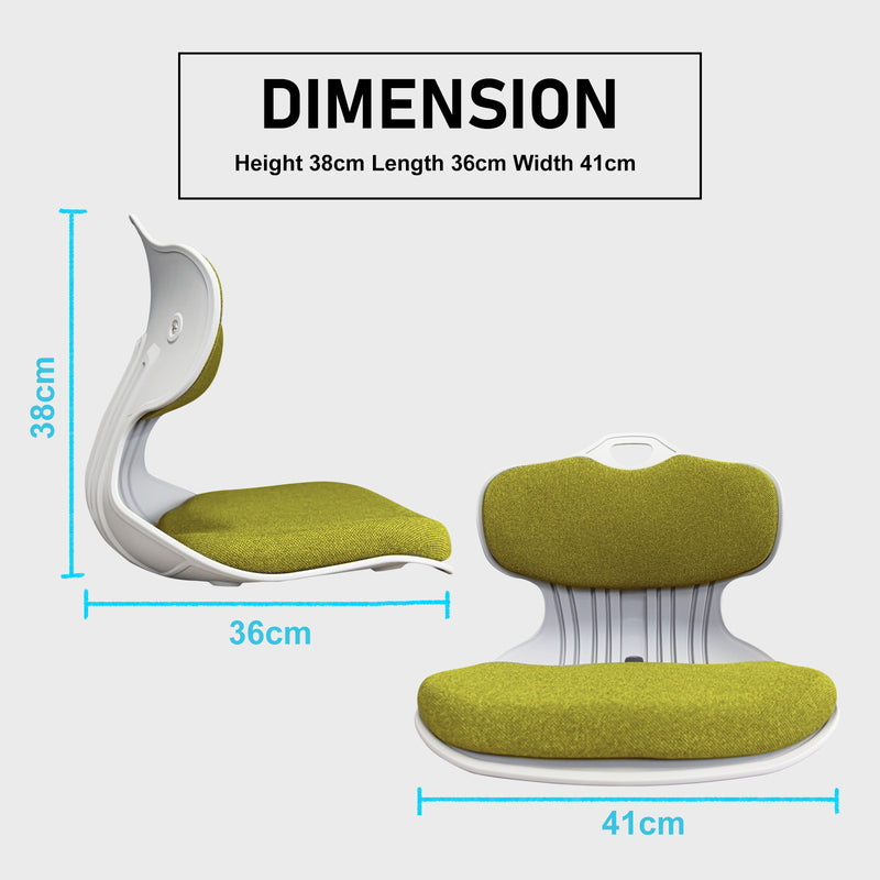 Samgong Posture Correction Slender Chair in Lime Set - 4 Pieces - Notbrand