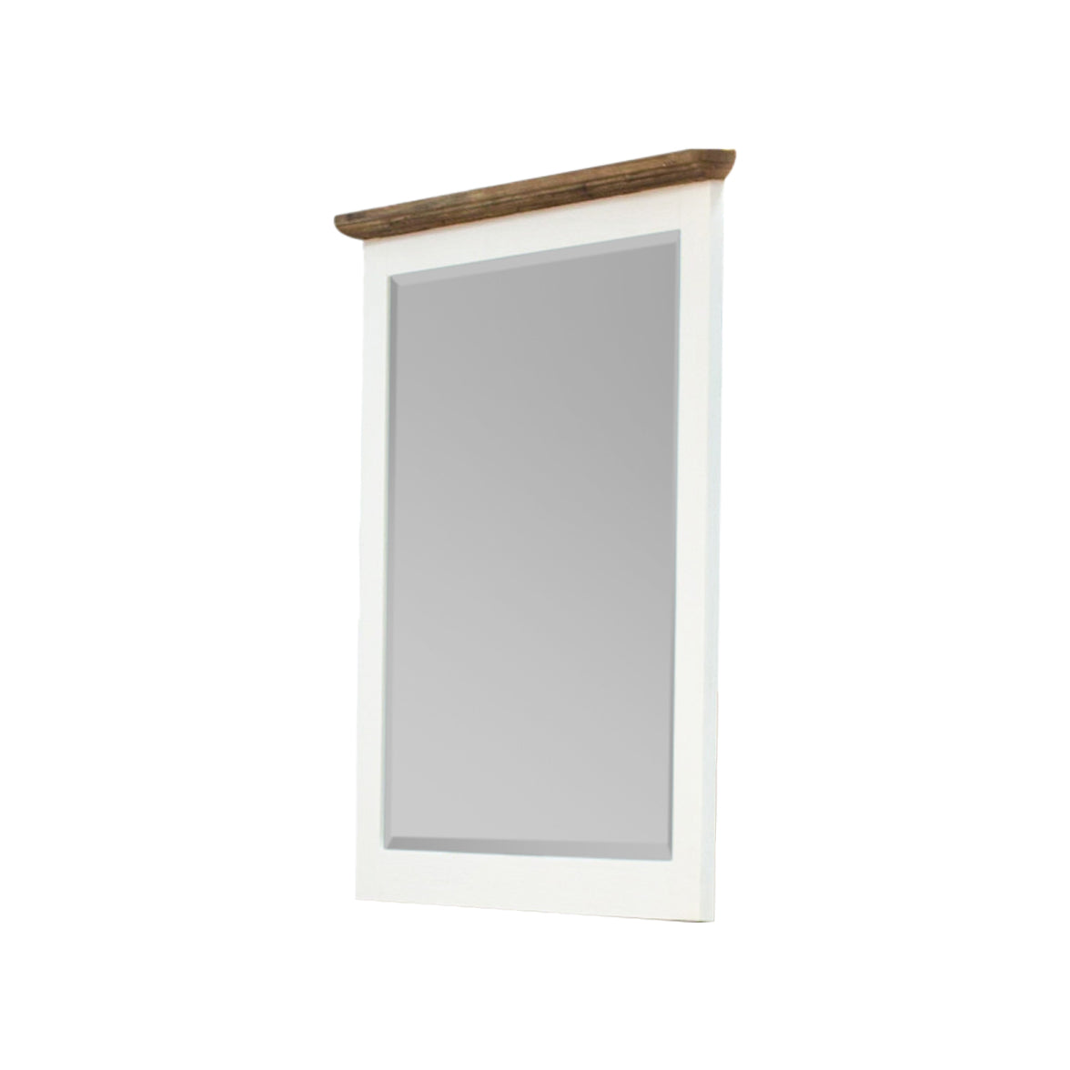 Orville Dressing Table Mirror in Acacia Wood Frame - Multicolour - Notbrand