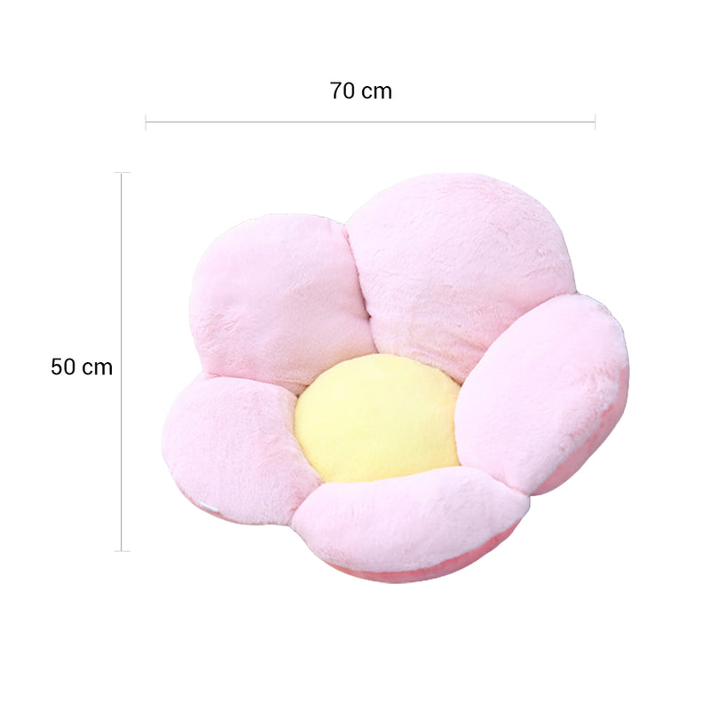 Whimsical Flower Shaped Cushion - Pink - Notbrand